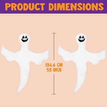 JOYIN 2 Pcs Ghost Tree Wraps for Halloween Parties