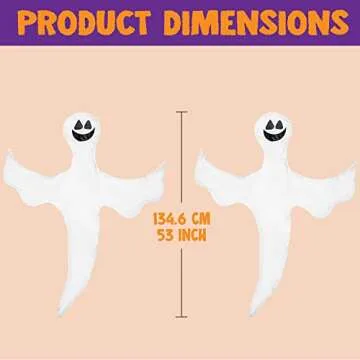 JOYIN 2 Pcs Ghost Tree Wraps for Halloween Parties