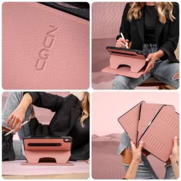 Stylish ZUGU iPad Pro 12.9 Case with Adjustable Magnetic Stand