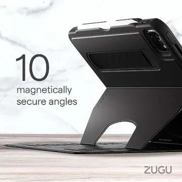 Stylish ZUGU iPad Pro 12.9 Case with Adjustable Magnetic Stand