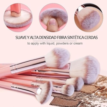 42Pcs Premium Synthetic Makeup Brush Set & Tools