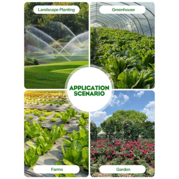 Kalolary 100PCS Barbed Tee Connectors for Drip Irrigation