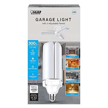 Feit Electric LED Garage Light with 3 Adjustable Panels