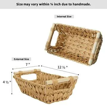 Stylish GRANNY SAYS Waterproof Wicker Baskets for Storage