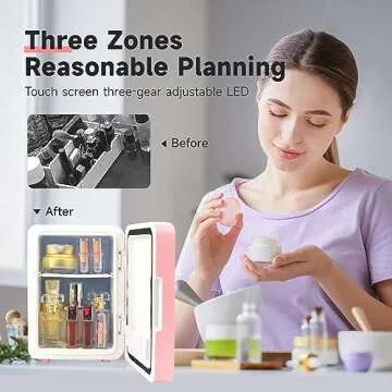 Chic Portable 4L Mini Fridge for Skincare & Makeup