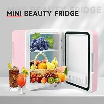 Chic Portable 4L Mini Fridge for Skincare & Makeup