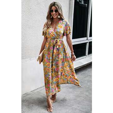 CCTOO Women's Floral Maxi Dress for Summer Elegance