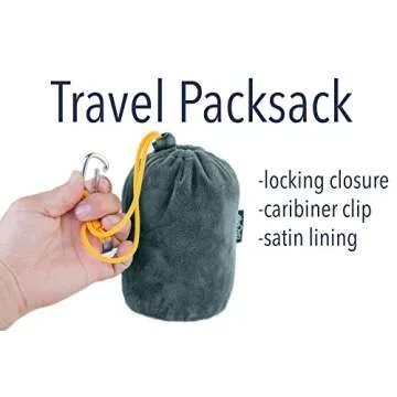 AirComfy Daydreamer Travel Neck Pillow - Self-Inflatable Pillow with Luxuriously Soft Washable Cover and Packsack - Compact and Lightweight Support for Sleeping and Traveling in Airplanes