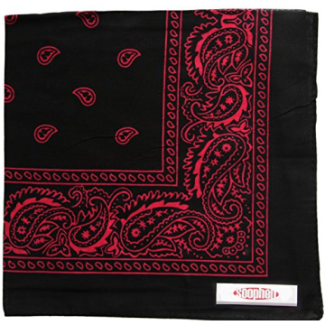 Soophen Paisley One Dozen Cowboy Bandanas - 12-Pack in Black and Pink, Ideal for Versatile Outdoor a...