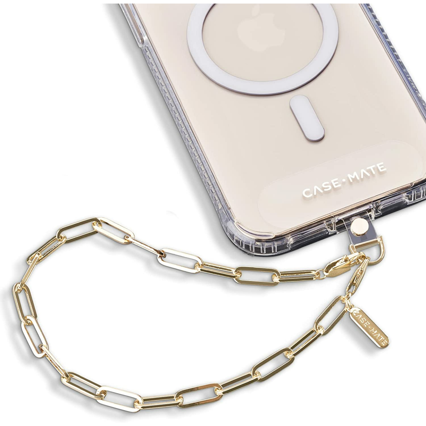 Detachable Case-Mate Phone Strap with Gold Chain