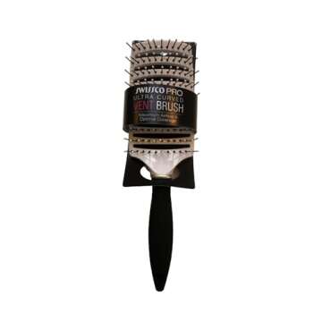 Swissco Pro Curved Vent Hair Brush for Effortless Styling