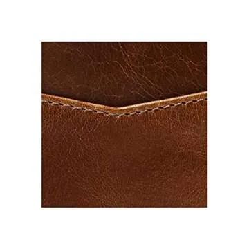 Fossil Men's Ryan Leather Slim Minimalist Card Case Front Pocket Wallet, Dark Brown