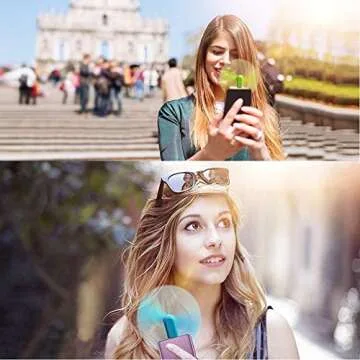 Fan for iPhone, 4 Pack Portable Cell Phone Fan for iPhone 14/Plus/14 Pro Max/SE 3/13/13 Pro/12/12 Pro Max/11/11 Pro/XR/XS/iPad, Mini Pocket Fan Small Personal USB Fan Plug in Cellphones (Black)