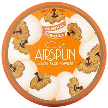 Coty AirSpun Loose Face Powder 070-24 Translucent, 2.3 oz (Pack of 2)