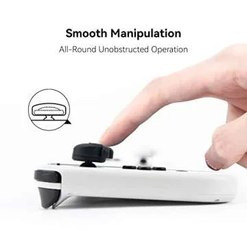 WISHAVEN Joycon Thumb Grip Caps Compatible with Splatoon Nintendo Switch, Soft Silicone Joystick Cover for Nintendo Switch/OLED/Lite Controller, 4PCS - Squid & Octopus (Black & White)