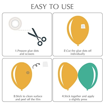 ALLFUN 1000 Clear Glue Points Dots for Crafting and Balloons