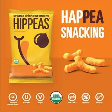 Hippeas Organic Chickpea Puffs - Crunchy & Vegan Snack