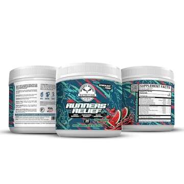 Runners' Relief - Joint Support & Muscle Recovery Supplement - Glucosamine Chondroitin - Fasting Ele...