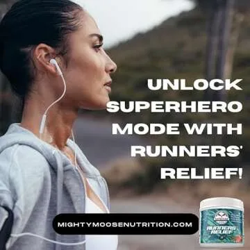 Runners' Relief - Joint Support & Muscle Recovery Supplement - Glucosamine Chondroitin - Fasting Electrolytes - Stimulant-Free Pre/Post Workout Energy - Watermelon Cherry with Tart Cherry Extract