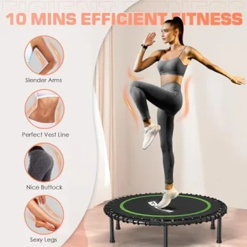 BCAN 40" Mini Trampoline for Quiet Indoor Workouts