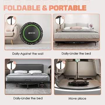 BCAN 40" Mini Trampoline for Quiet Indoor Workouts