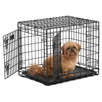 MidWest Homes for Pets Ultima Pro Series 24' Dog Crate | Extra-Strong Double Door Folding Metal Dog ...