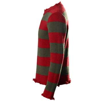Men's Freddy Sweater Striped Deluxe Jumper Sweater Knitted Nightmare On Elm St Halloween Fancy Costume