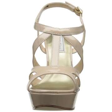 Touch Ups Women's Queenie Synthetic Platform Sandal – Comfortable Pageant Essential