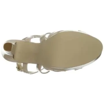 Touch Ups Women’s Queenie Platform Sandal in Nude Patent