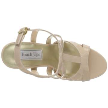 Touch Ups Women’s Queenie Platform Sandal in Nude Patent