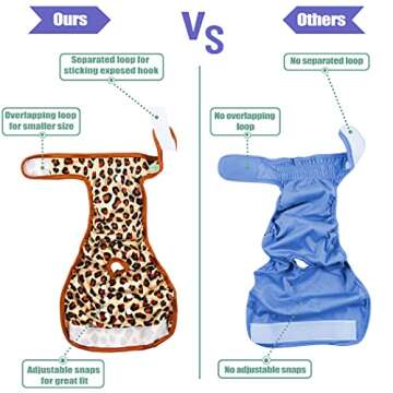 wegreeco Washable Female Dog Diapers for Large Dogs