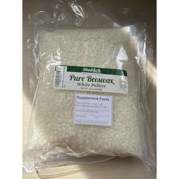 Stakich 2-lb Pure White Beeswax Pellets - Cosmetic Grade…