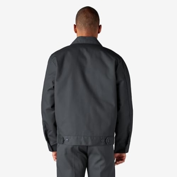 Dickies Men's Insulated Eisenhower Front-Zip Jacket,Charcoal,Large/Regular,Charcoal,Large/Regular