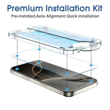 iPhone 16 Pro Screen Protector with Auto-Alignment