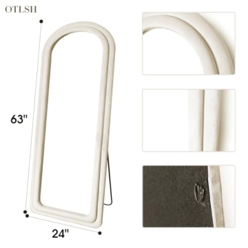 Otlsh Arched Full Length Floor Mirror Stylish Versatile
