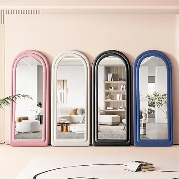 Otlsh Arched Full Length Floor Mirror Stylish Versatile