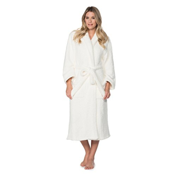 Luxurious Barefoot Dreams CozyChic Robe in Pearl