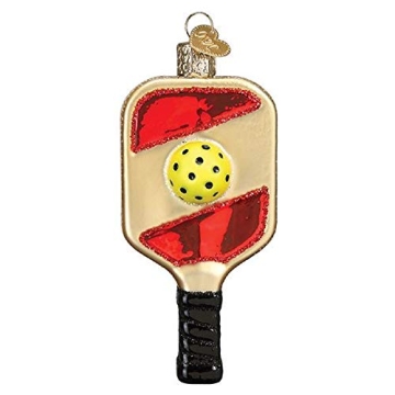 Old World Christmas Pickleball Paddle Blown Glass 2020 Unique Christmas Ornaments for Christmas Tree...