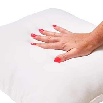 Creative Co-Op Plaid Cotton Throw, Natural Pillow