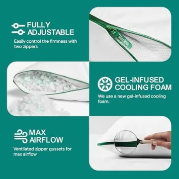 Marlow Adjustable Memory Foam Pillow - Back and Neck Pain Relief