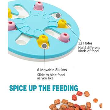 SCIROKKO Dog Puzzle Toy - Dog Smart Beginner - Stimulating Interactive Treat Dispensing Game Toy Box for Puppy Dogs, Advanced Slow Feeder to Improved Dog's IQ