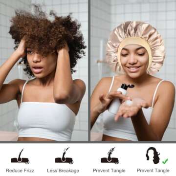 Satin Sleeping Bonnet for Hair Care - Women’s Silk Bonnets