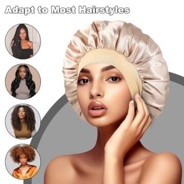 Satin Sleeping Bonnet for Hair Care - Women’s Silk Bonnets
