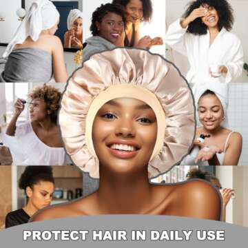 Satin Sleeping Bonnet for Hair Care - Women’s Silk Bonnets