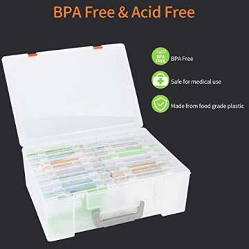 Durable Gbivbe Photo Storage Box for 1800 Pictures