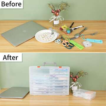 Durable Gbivbe Photo Storage Box for 1800 Pictures