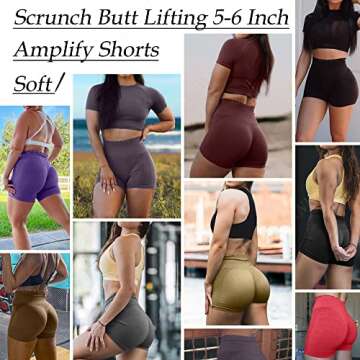 SZKANI Butt Lifting Workout Shorts for Women - Peach Butt Design