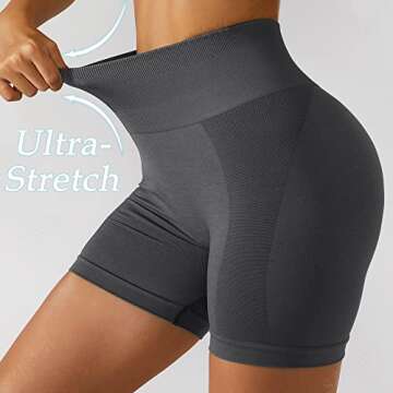 SZKANI Butt Lifting Workout Shorts for Women - Peach Butt Design