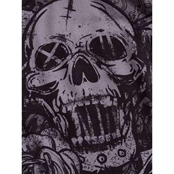 SOLY HUX Skull Floral Tube Crop Top Sleeveless Women