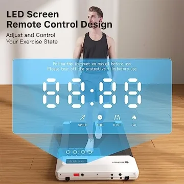 DeerRun Portable Walking Pad Treadmill for Home Office